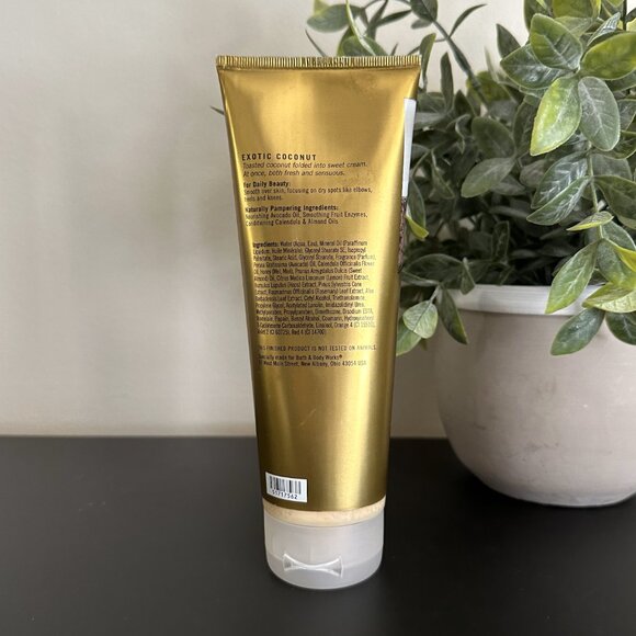 Bath & Body Works EXOTIC COCONUT Body Cream 8 oz Pleasures DISCONTINUED Lotion - Picture 3 of 4